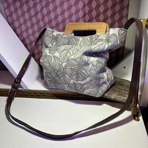 Monstera Bag with Brown Strap